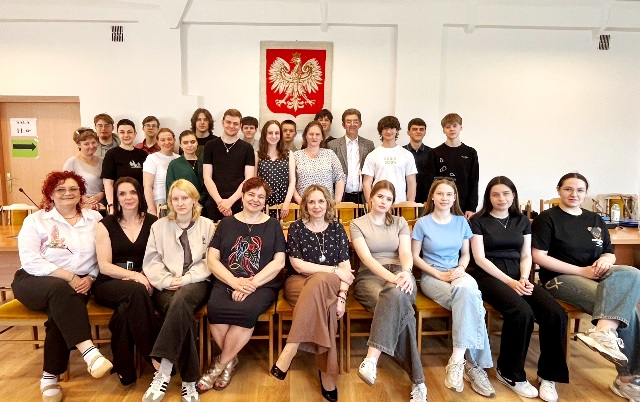 Учасники завершення інтенсивного курсу польської мови (рівень B2), Ряшівський університет, Польща